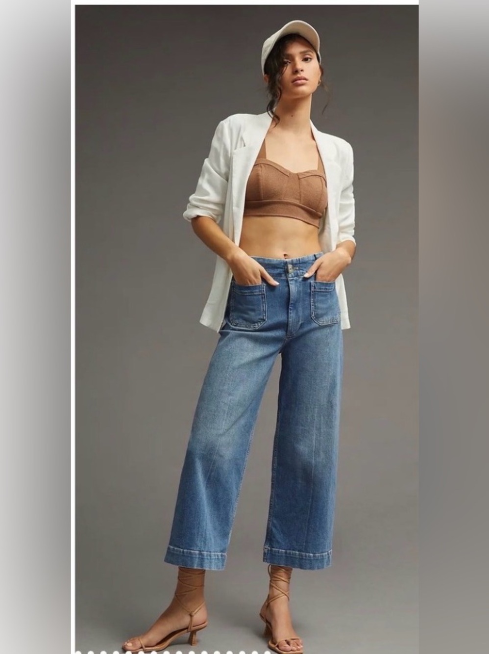 GUC, 30, Pilcro The Skipper Wide-Leg High-Rise Jeans in Medium Wash